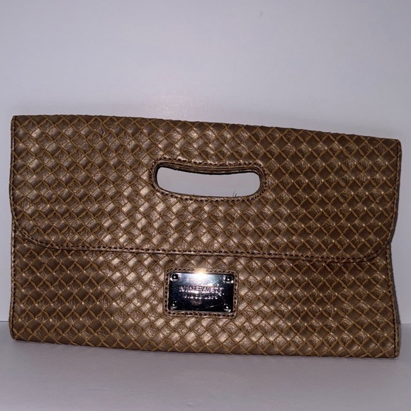Nine West Medium Beige Envelope Clutch - Picture 2 of 8